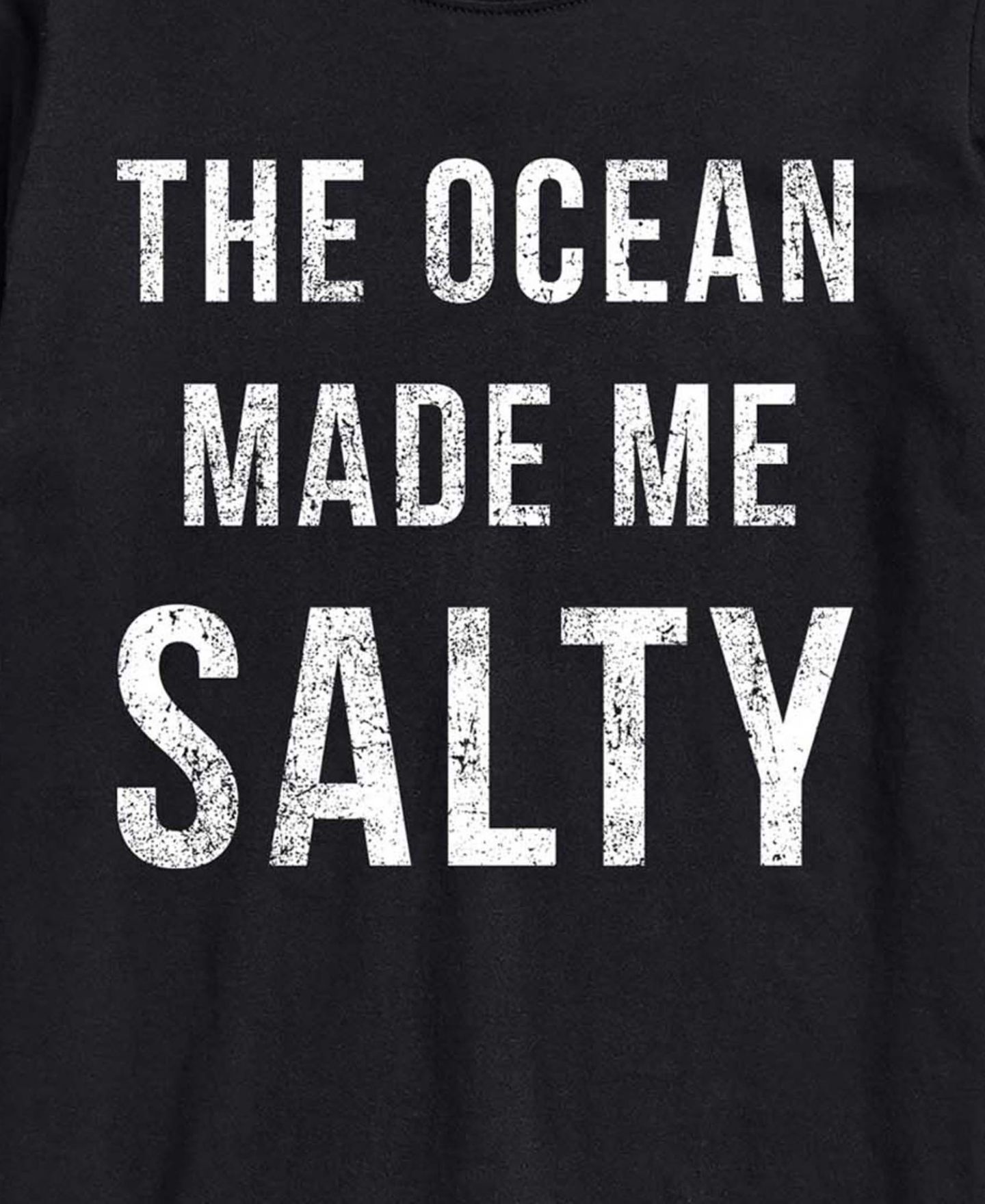 Мужская футболка AIRWAVES Instant Message The Ocean Made Me Salty Graphic, цвет: Чёрный — фото 3