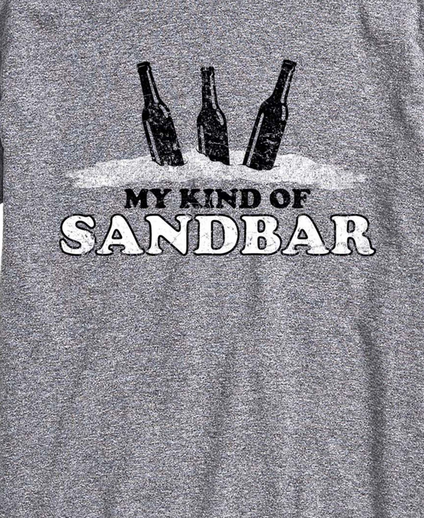 Мужская футболка AIRWAVES My Kind Of Sandbar Bottles Graphic, цвет: Меланжевый — фото 3