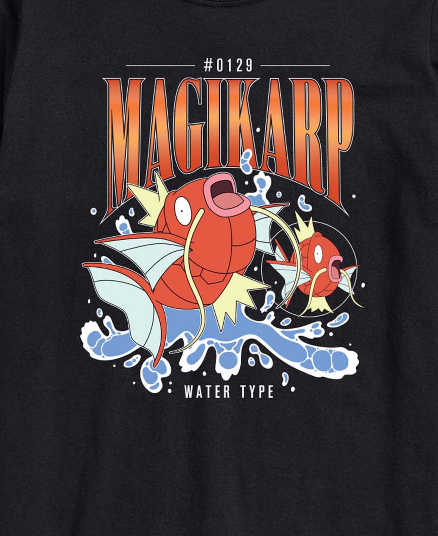 Мужская футболка AIRWAVES Pokemon Magikarp 90's Bootleg Graphic, цвет: Чёрный — фото 3