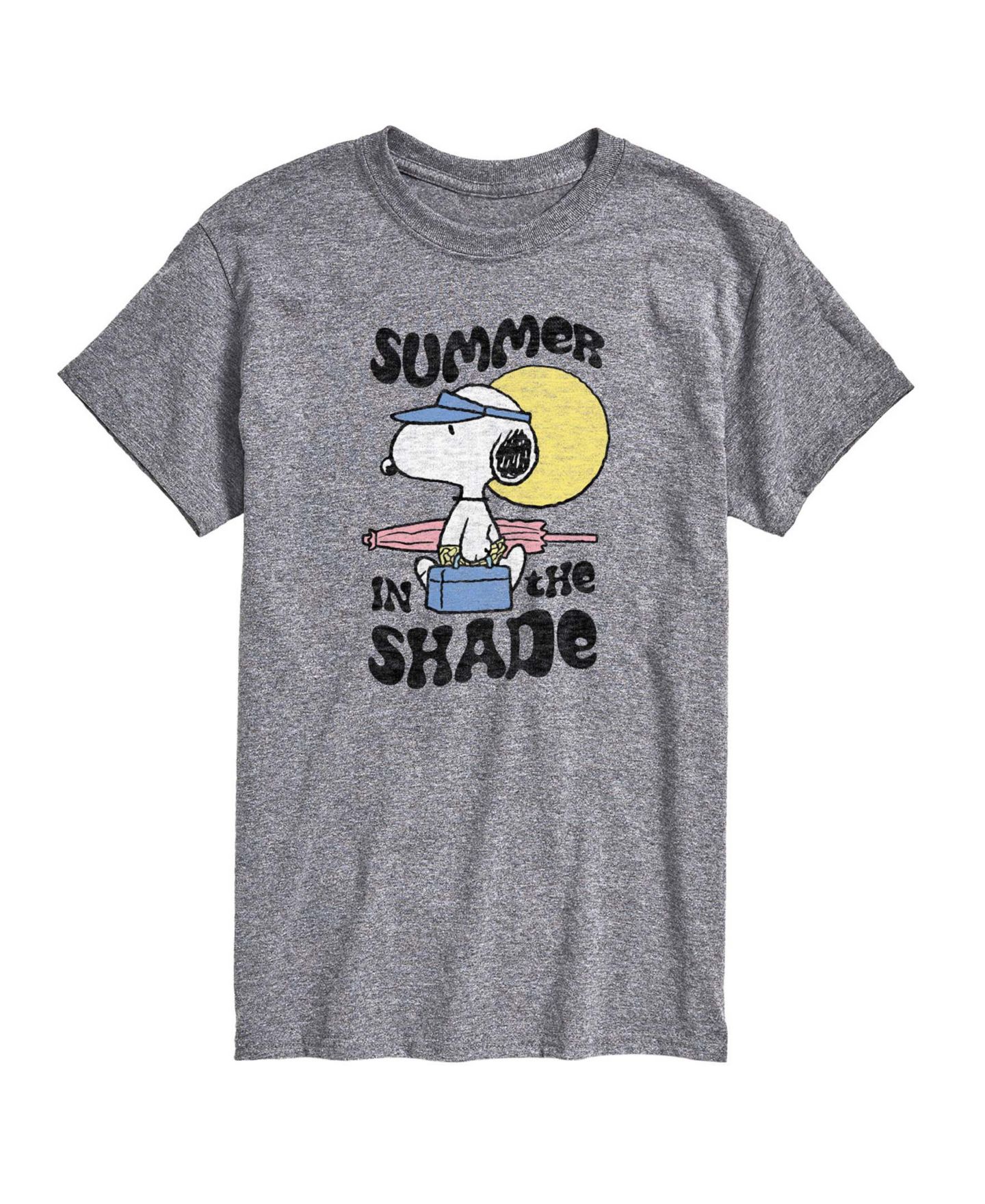 Мужская футболка AIRWAVES Peanuts Summer In The Shade Graphic, цвет: Меланжевый — фото 1