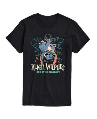 Men's Lilo And Stitch Alien Wildlife Graphic T-Shirt