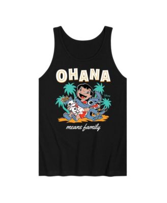 Men's Lilo And Stitch Ohana Means Family Graphic Tank Top