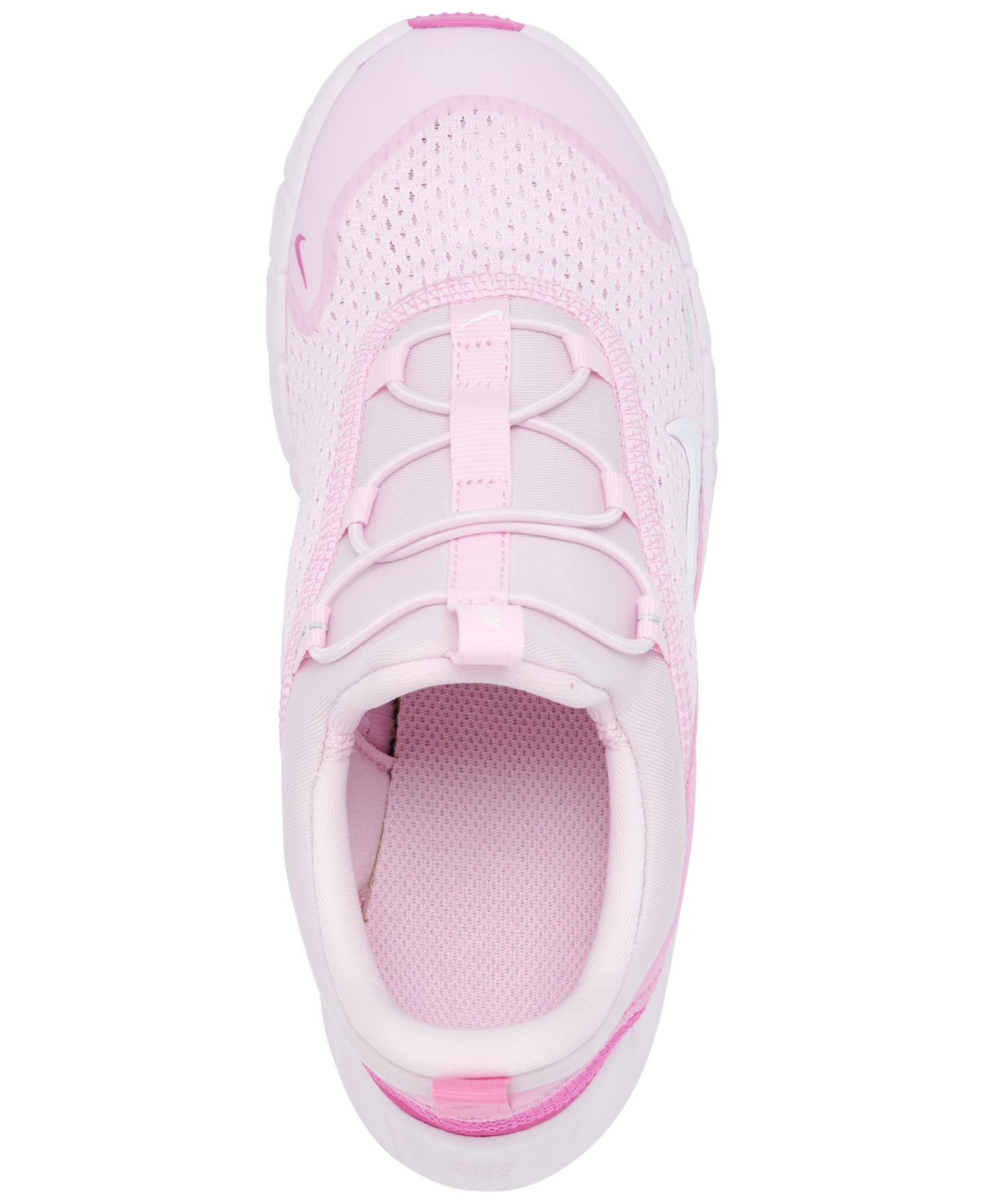 Детские кроссовки Nike Little Kids Free Ride Elastic Lace Running, цвет: Розовый / Белый — фото 5