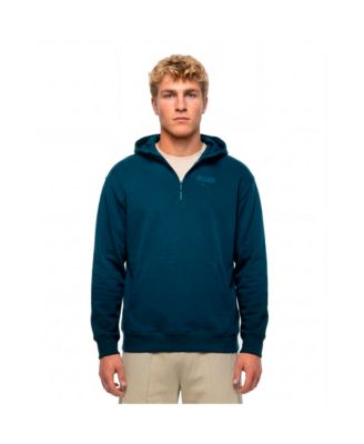 Men's Embroidery Logo Half-Zip Hoodie