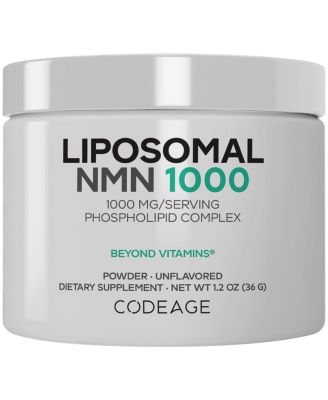 Liposomal NMN 1000mg Powder, Nicotinamide Mononucleotide, NAD Plus Precursor, Unflavored, 1.2 Ounce