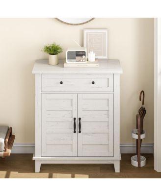 Farmhouse Sideboard Buffet Cabinet with Storage, Drawer and Doors, Coffee Bar Table for Kitchen, Dining Room
