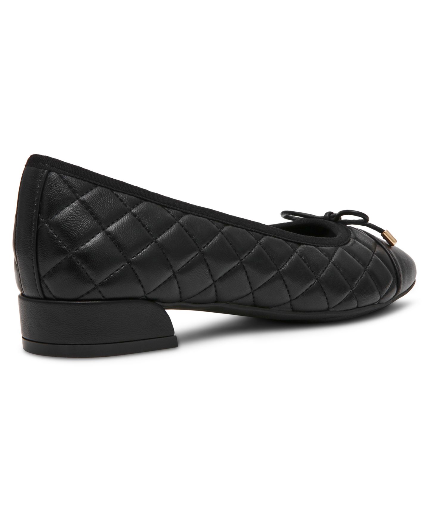 Женские стёганые балетки Anne Klein Divine без застёжки, цвет: Чёрный — фото 7
