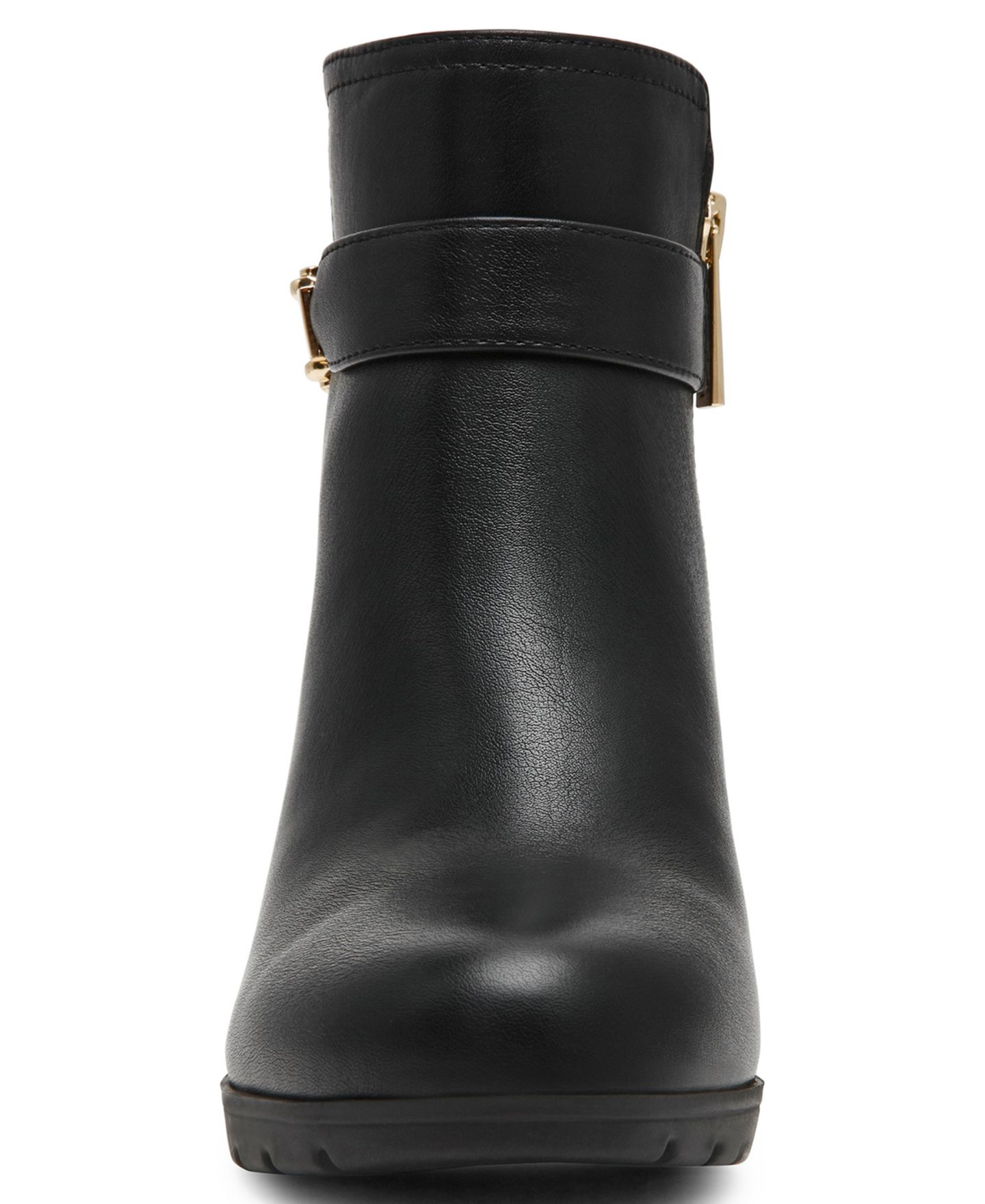 Женские ботинки Anne Klein Reins Zipper Dress Booties, цвет: Чёрный гладкий — фото 8