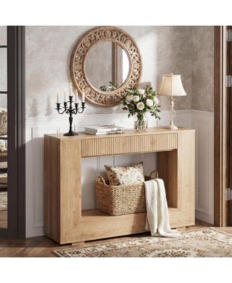 MDF Console Table - Hallway Console Table, Entryway Table, Console Table with Drawer, Rustic Console Table, and Storage Console Table
