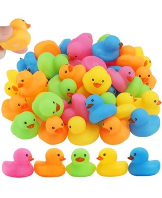 50Mini Rubber Duck Bath Toy Party Favor Pool Float Game Gift