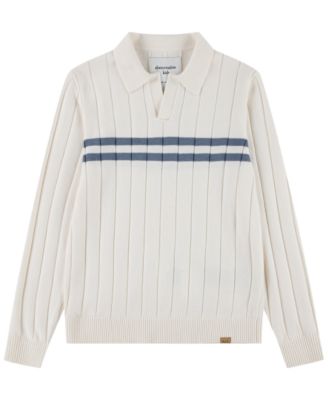 Boys' 5-18 Long-Sleeve Johnny Chest Stripe Sweater