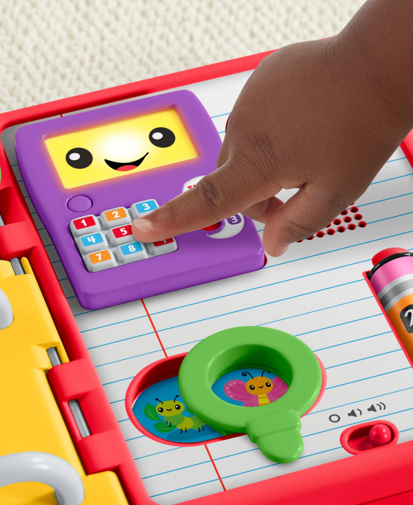 Детская игрушка Fisher Price Laugh and Learn 123 Schoolbook Smart Stages Interactive Book, Ages 6 Months+ — фото 5