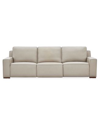 Aspen 2PM 3-Piece Leather Sofa Set (LAF Recliner, RAF Recliner, Armless Chair)