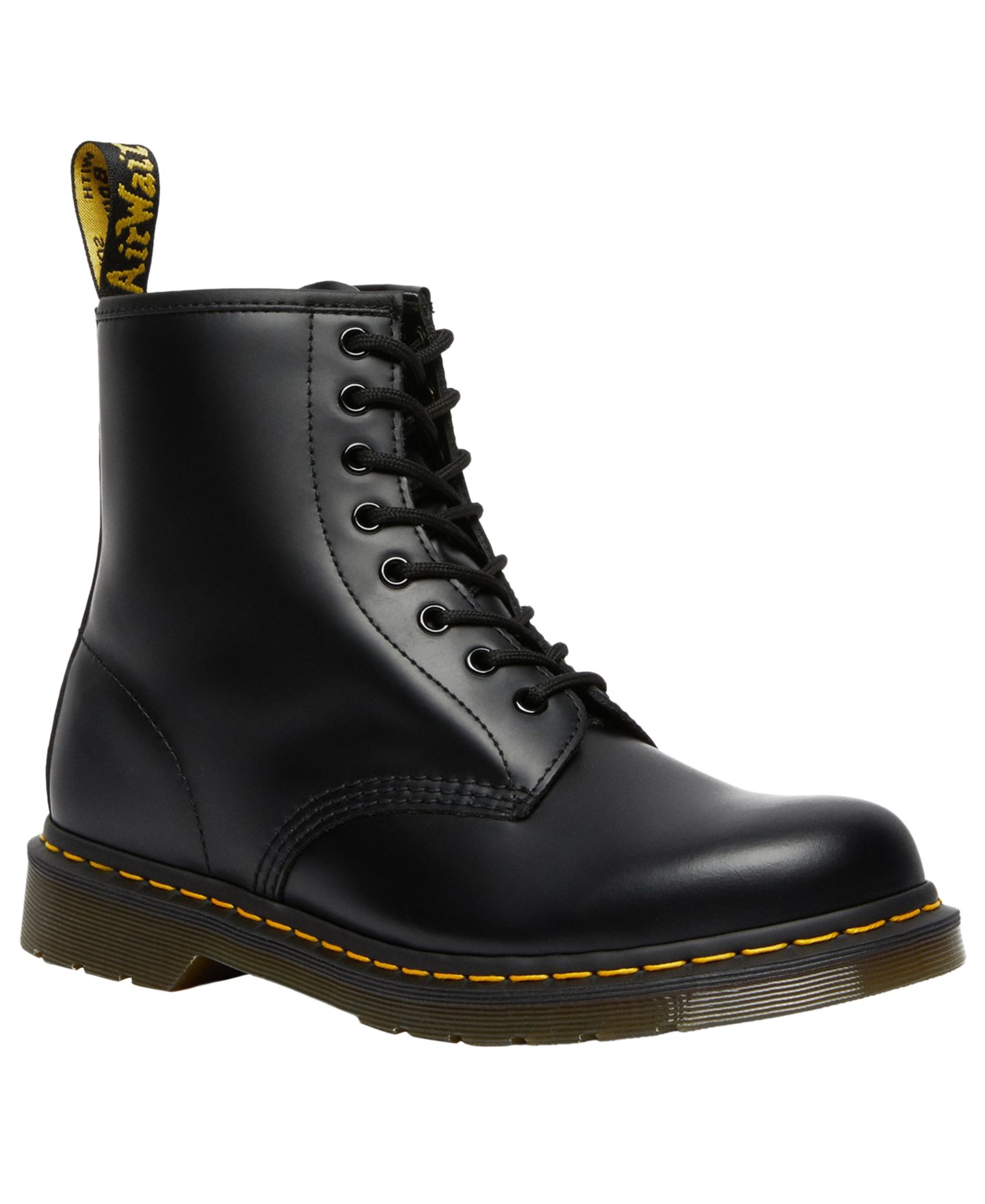 Мужские ботинки Dr. Martens 1460 8-Eye Leather, цвет: Чёрный — фото 1
