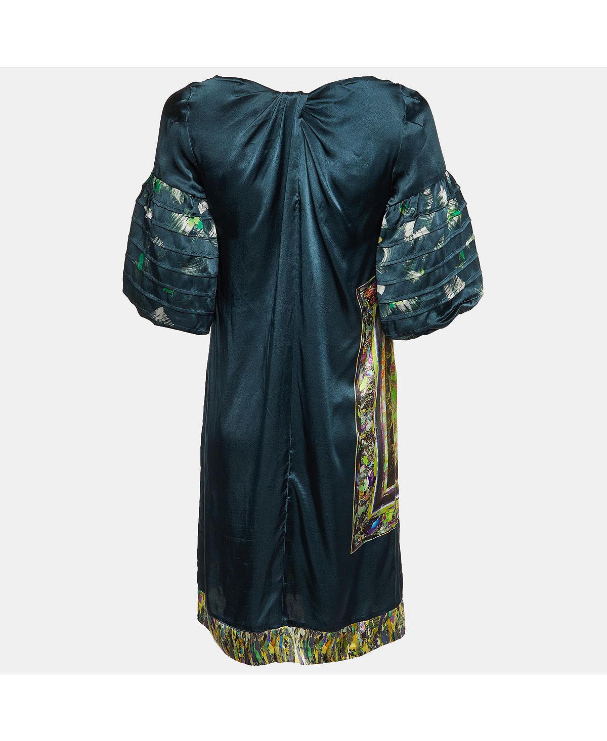 Pre-Owned Dries Van Noten Printed Silk Shift Dress view 2 — MAYCSS fashion products