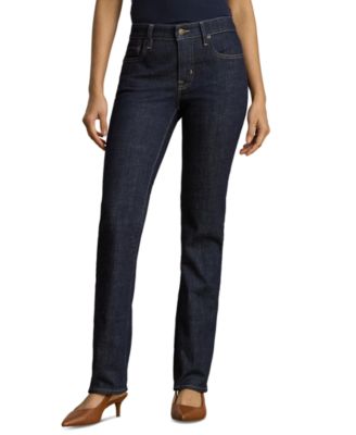 Women's Mid-Rise Slim Straight Jeans