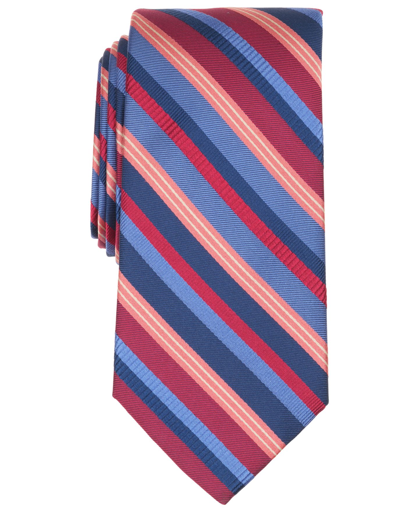 Мужской галстук Ted Baker London Multi Stripe Classic Tie, цвет: Синий / Красный — фото 1