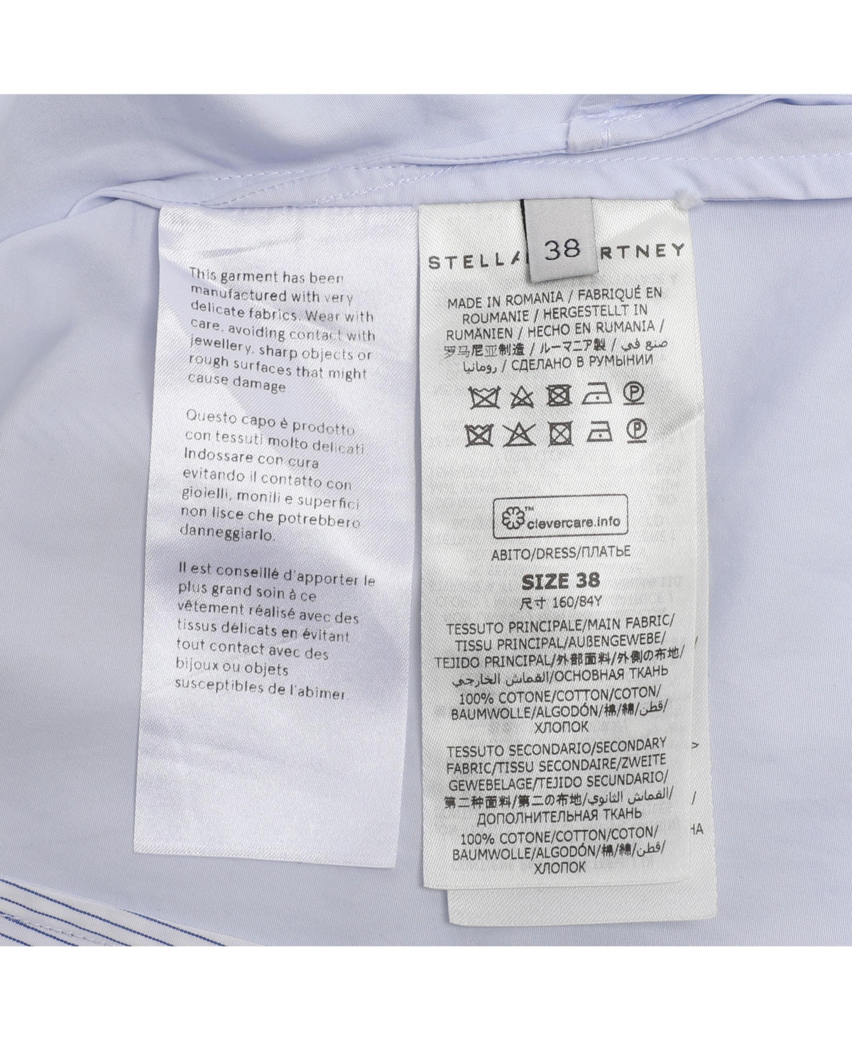 Pre-Owned Stella Mccartney Women's Poplin Midi Dress