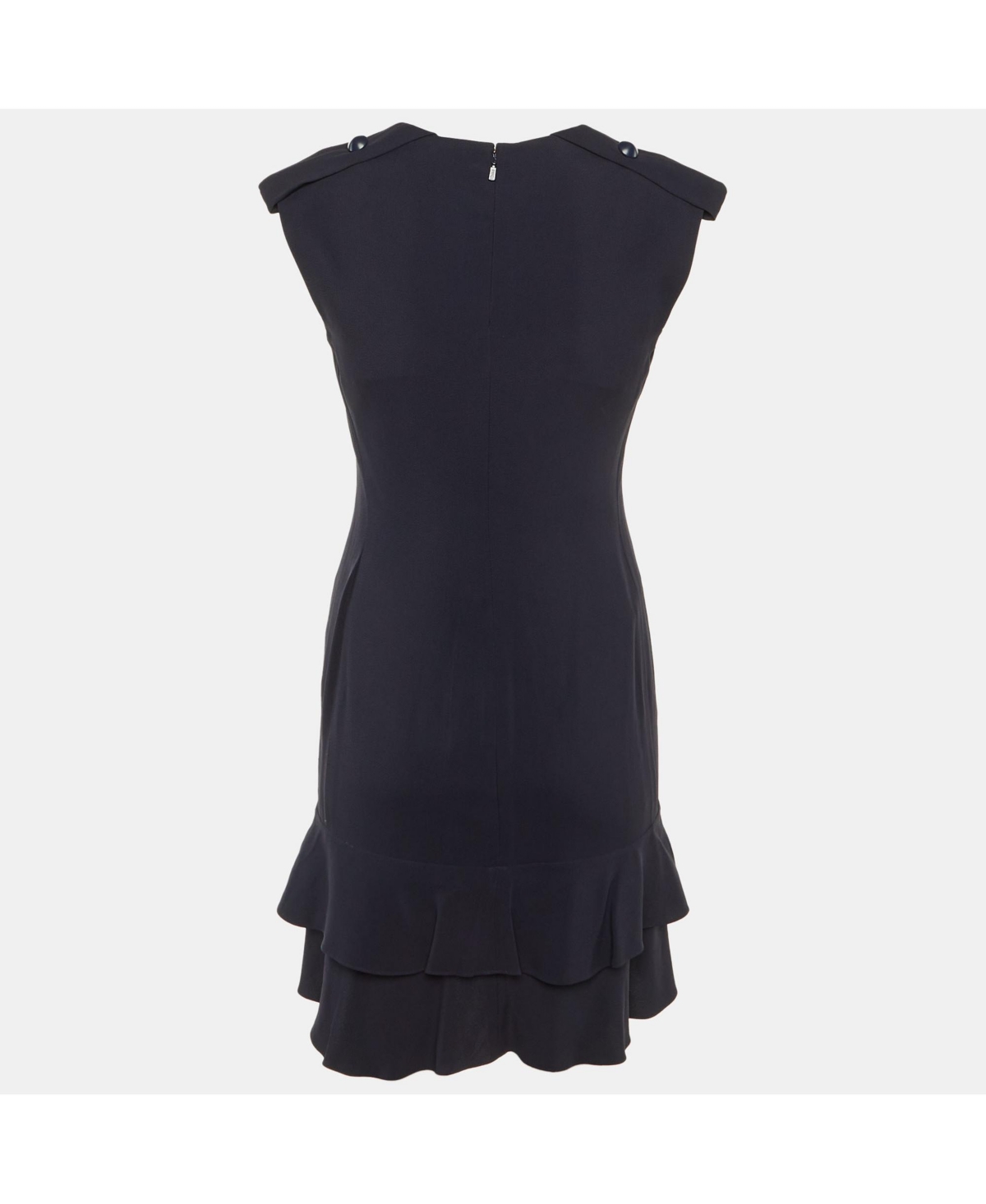Pre-Owned Chloe Women's Crepe Flounced Sleeveless Dress