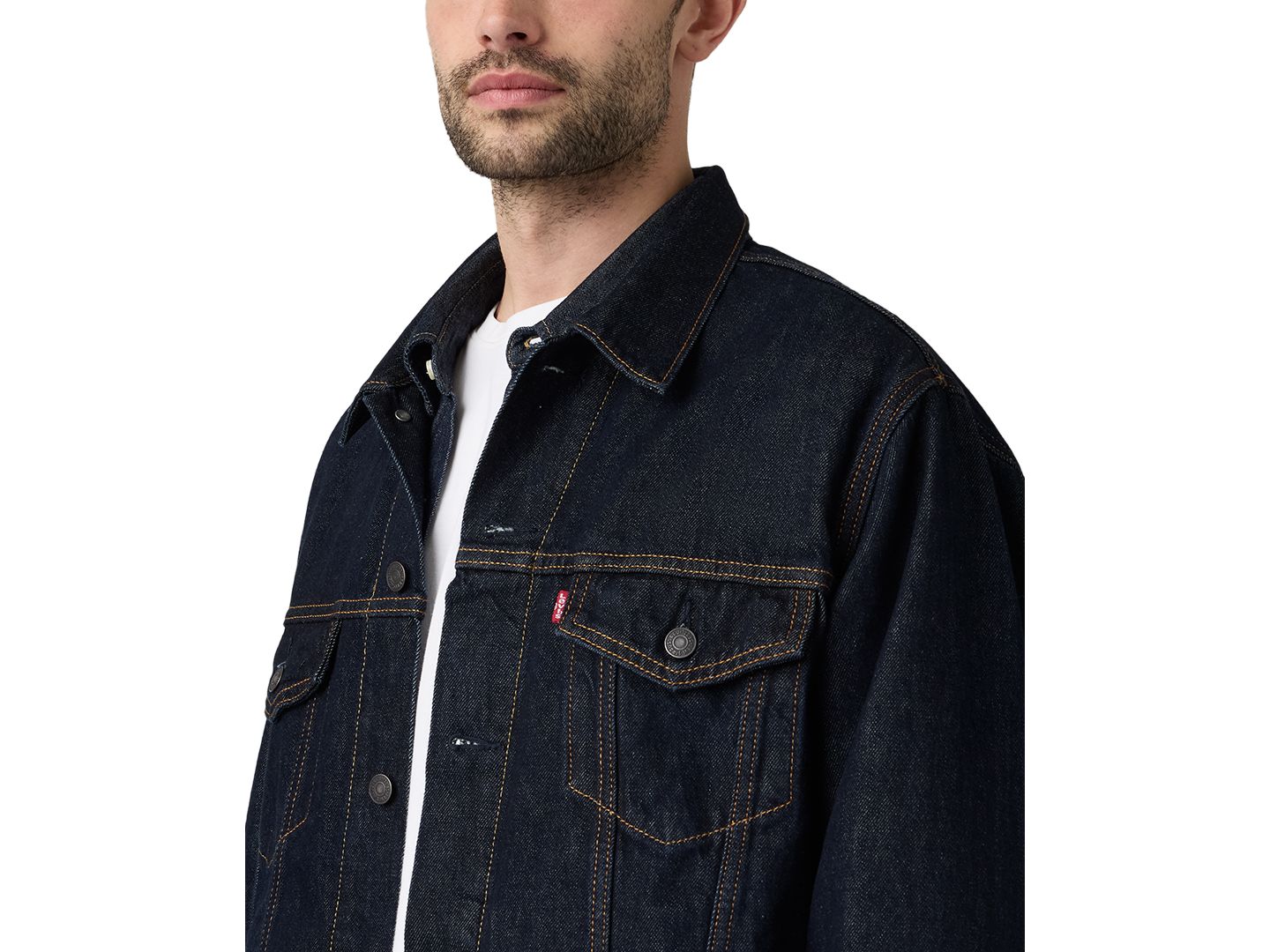 Мужская куртка Levi's Relaxed-Fit Trucker, цвет: Rinse It Out — фото 3