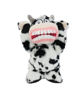 Angry Animals Cow, Durable Plush Squeaky Dog Toy