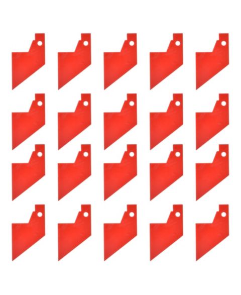 Детские игрушки WinSpin 20 Pcs Prize Wheel Red Pointer Replacement Part Triangle for Trade Show, цвет: Natrual