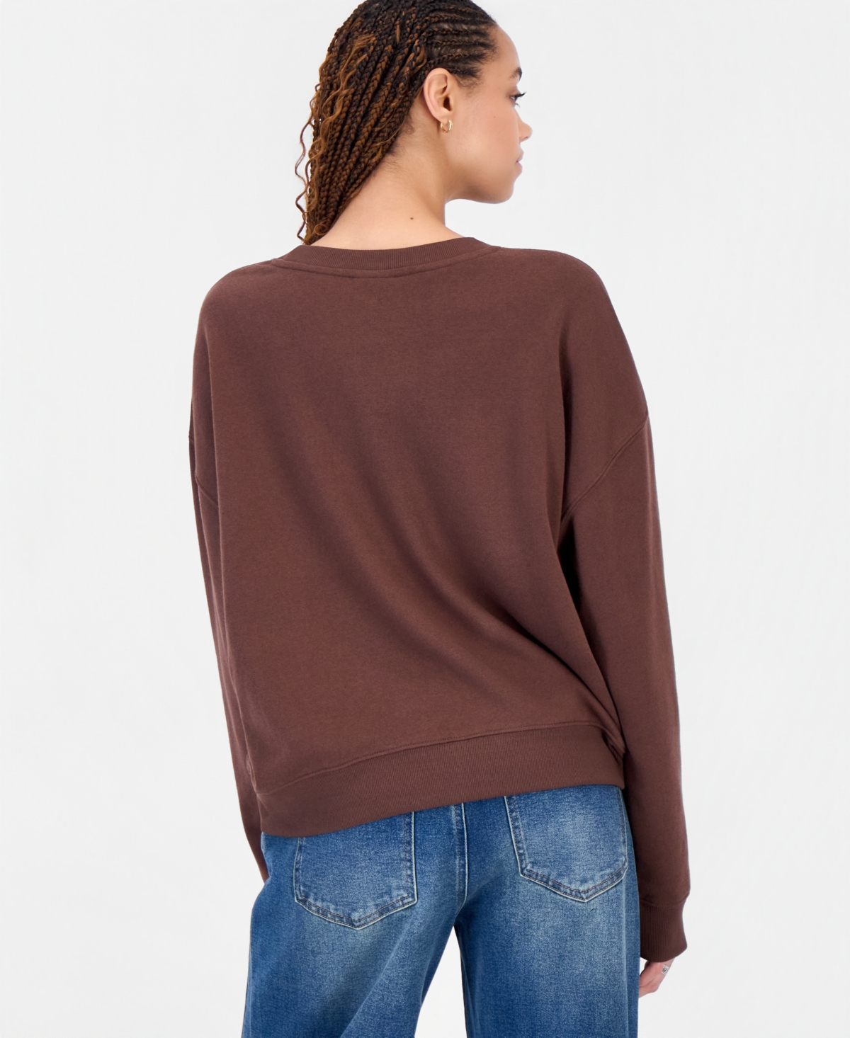 Grayson Threads, The Label Juniors' I Love Ny Bear Fleece Crewneck Sweatshirt