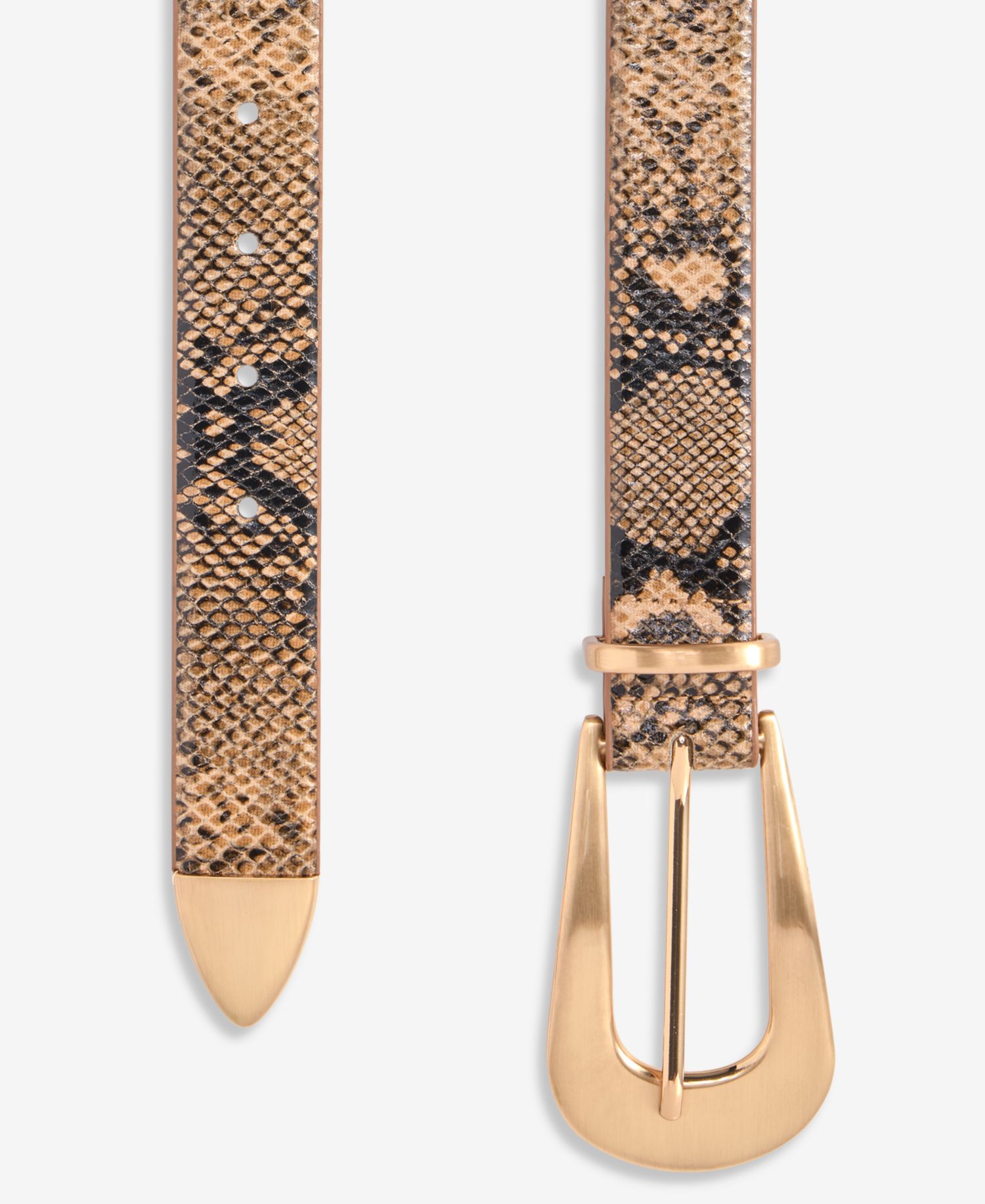Animal-Print 3-Piece Hardware Belt
