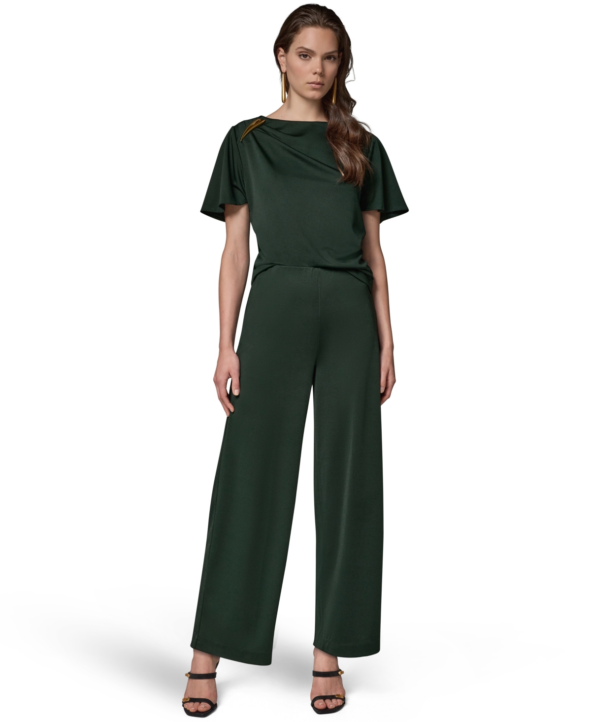 Donna Karan New York Women's Wide-Leg Pull-On Pants