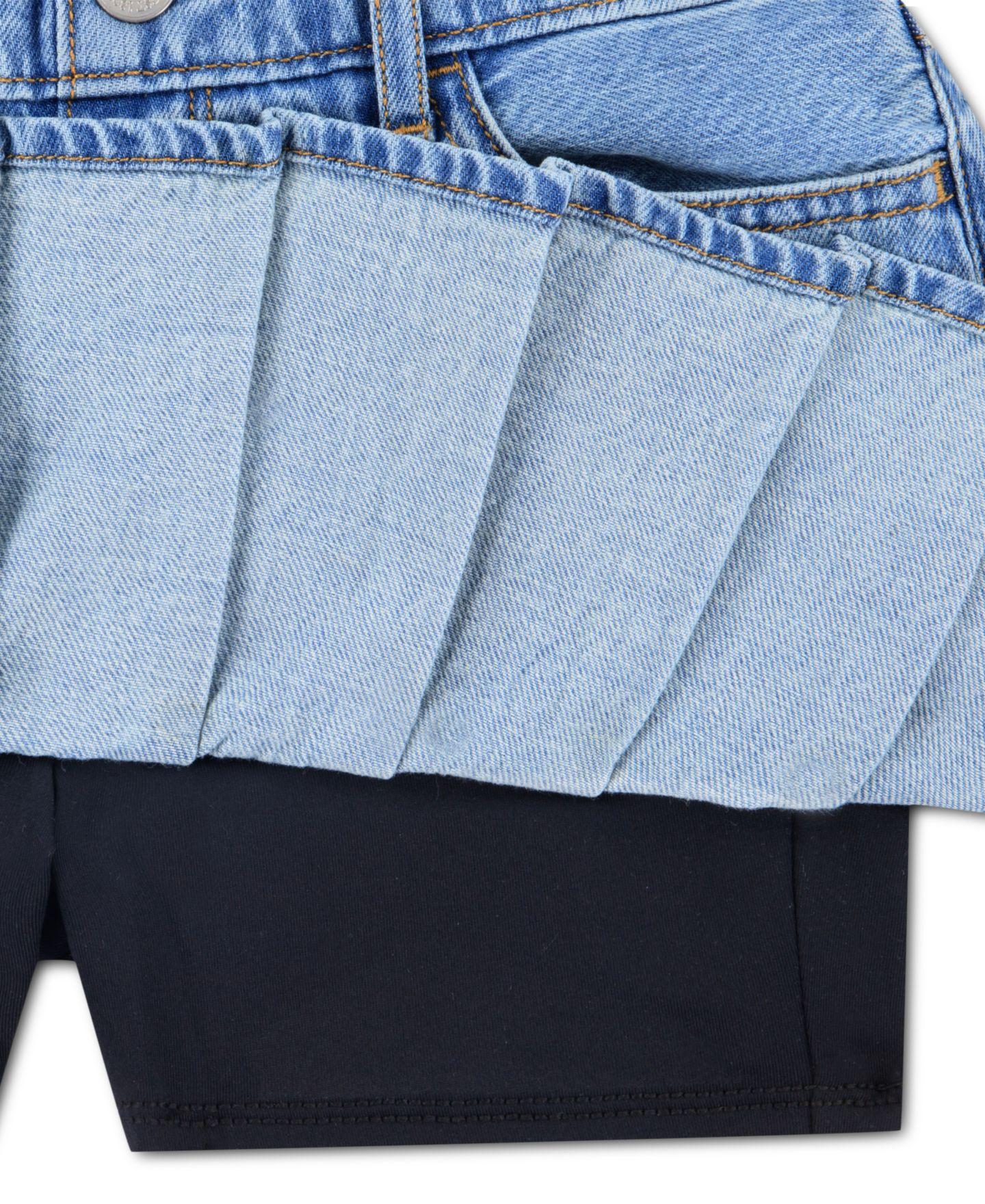 Юбка abercrombie kids Drop Waist Mini Skirt для девочек, цвет: Светлый пастельный синий — фото 4