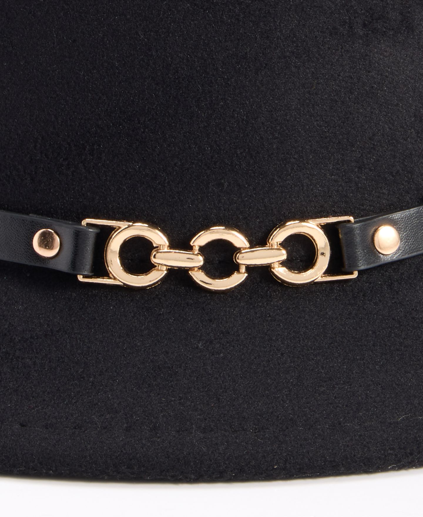 Женский головной убор I.N.C. International Concepts Horsebit Felt Cloche Hat, цвет: Чёрный — фото 4
