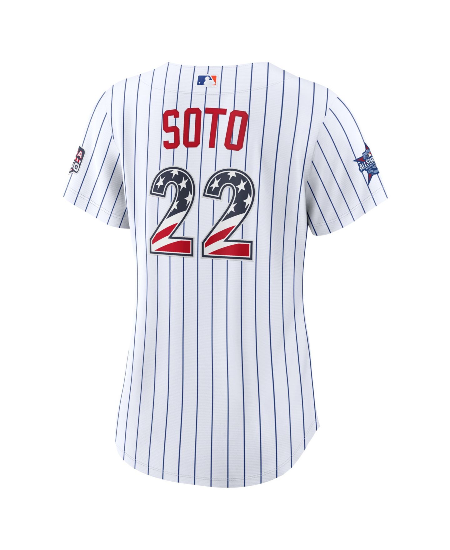 Женский топ Nike 2026 All-Star Edition Stars Stripes New York Mets Juan Soto White Stadium Jersey — фото 3