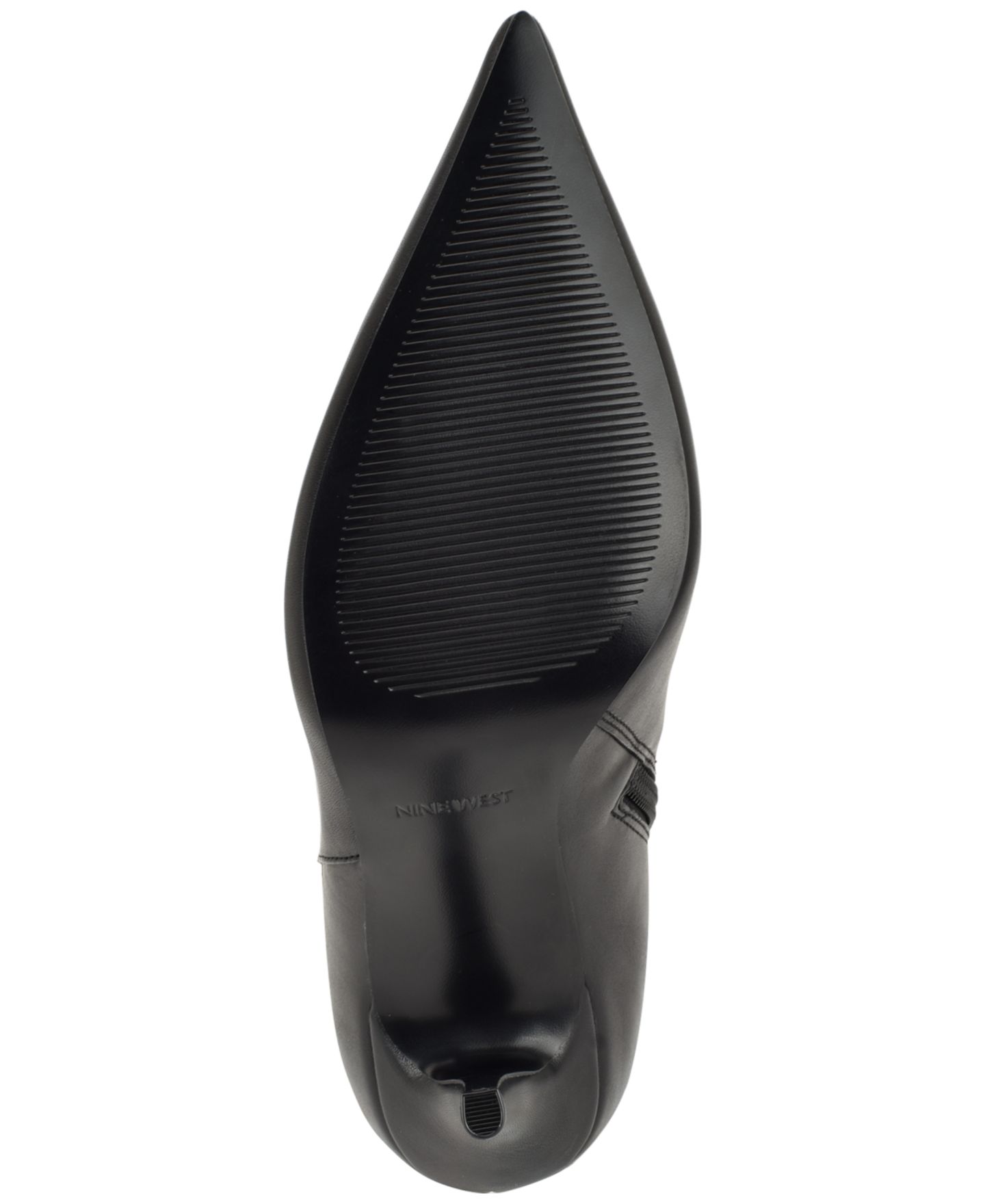 Женские ботинки Nine West Gerty Tall Stiletto Dress Boots, Regular & Wide Calf, цвет: Чёрный кожаный — фото 5