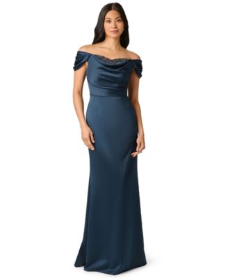 Women's Layered Bodice Gown Dress