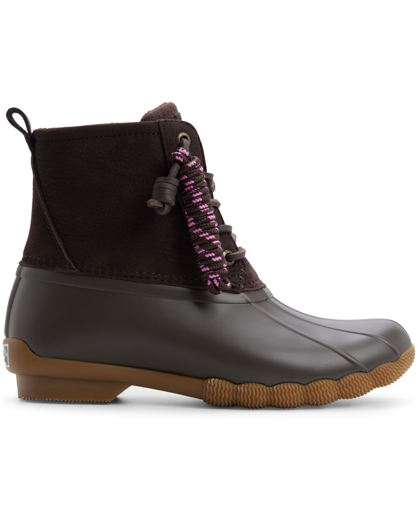 Женские ботинки Sperry Saltwater Lace-Up Duck Booties, цвет: Тёмный коричневый, вариант 1 — фото 2