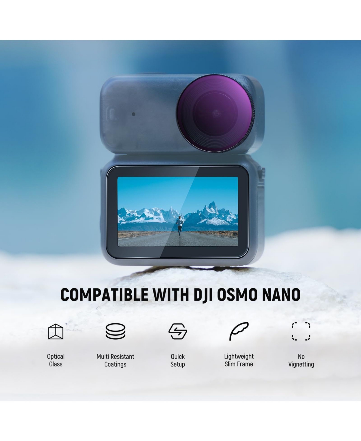 Neewer ND8 Scratch-Resistant Camera Lens Accessory Compatible with Dji Osmo Nano
