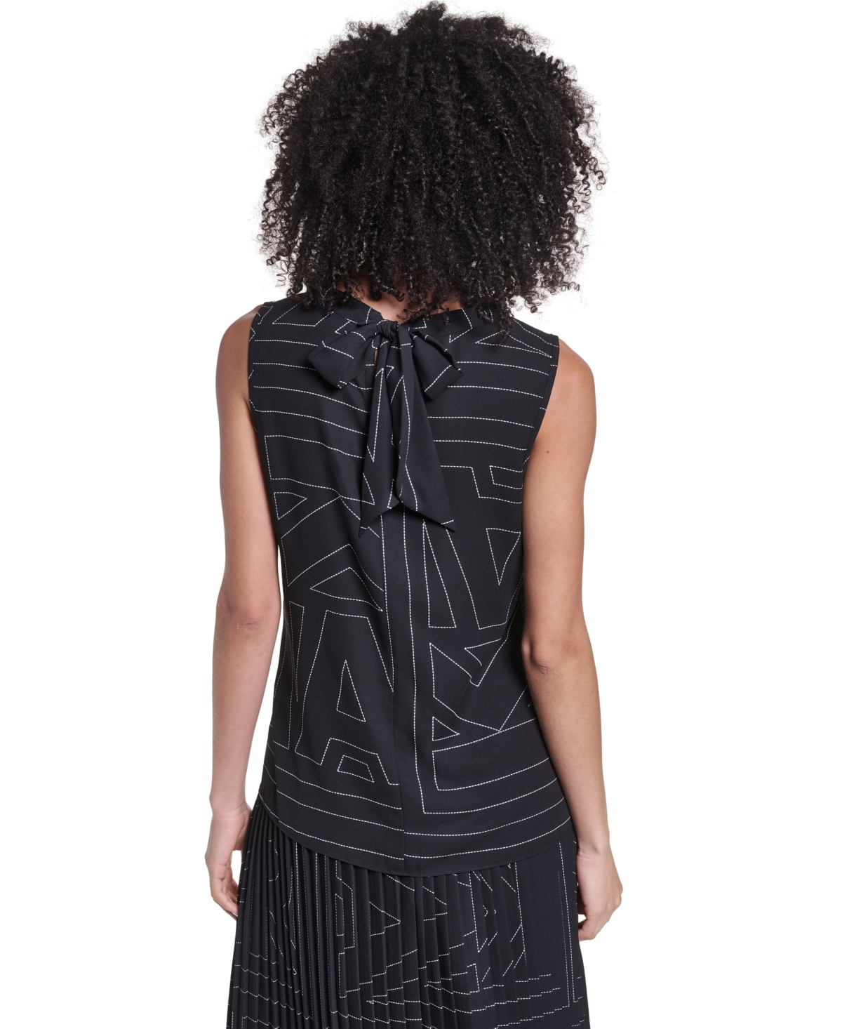 Karl Lagerfeld Paris Women's Sleeveless Cowl Neck Blouse