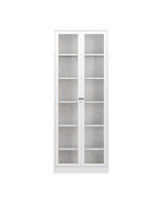 72" Tall Kitchen Pantry Cabinet with 5 Adjustable Shelves, Freestanding Metal Storage Cabinet
