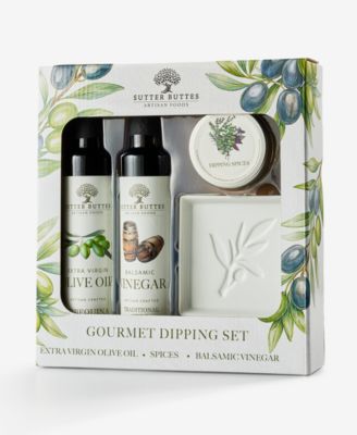 Olive Oil and Balsamic Gourmet Dipping Gift Set, 4 Piece