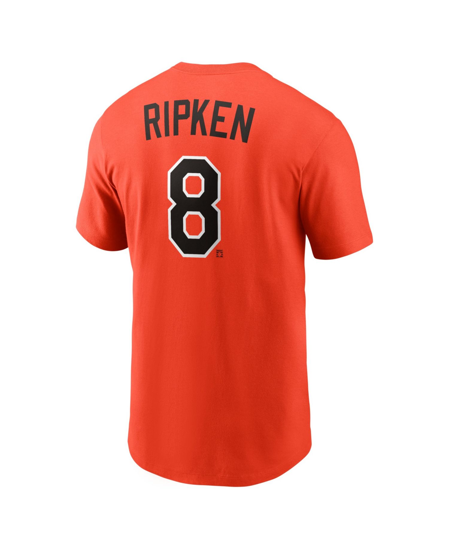 Men's Cal Ripken Jr. Orange Baltimore Orioles Cooperstown Collection Name & Number T-Shirt