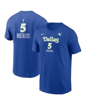 Men's Paige Bueckers Blue Dallas Wings Name & Number Rebel Edition T-Shirt