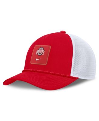 Men's and Women's Scarlet Ohio State Buckeyes 2026 On-Field Gameday Rope Trucker Adjustable Hat