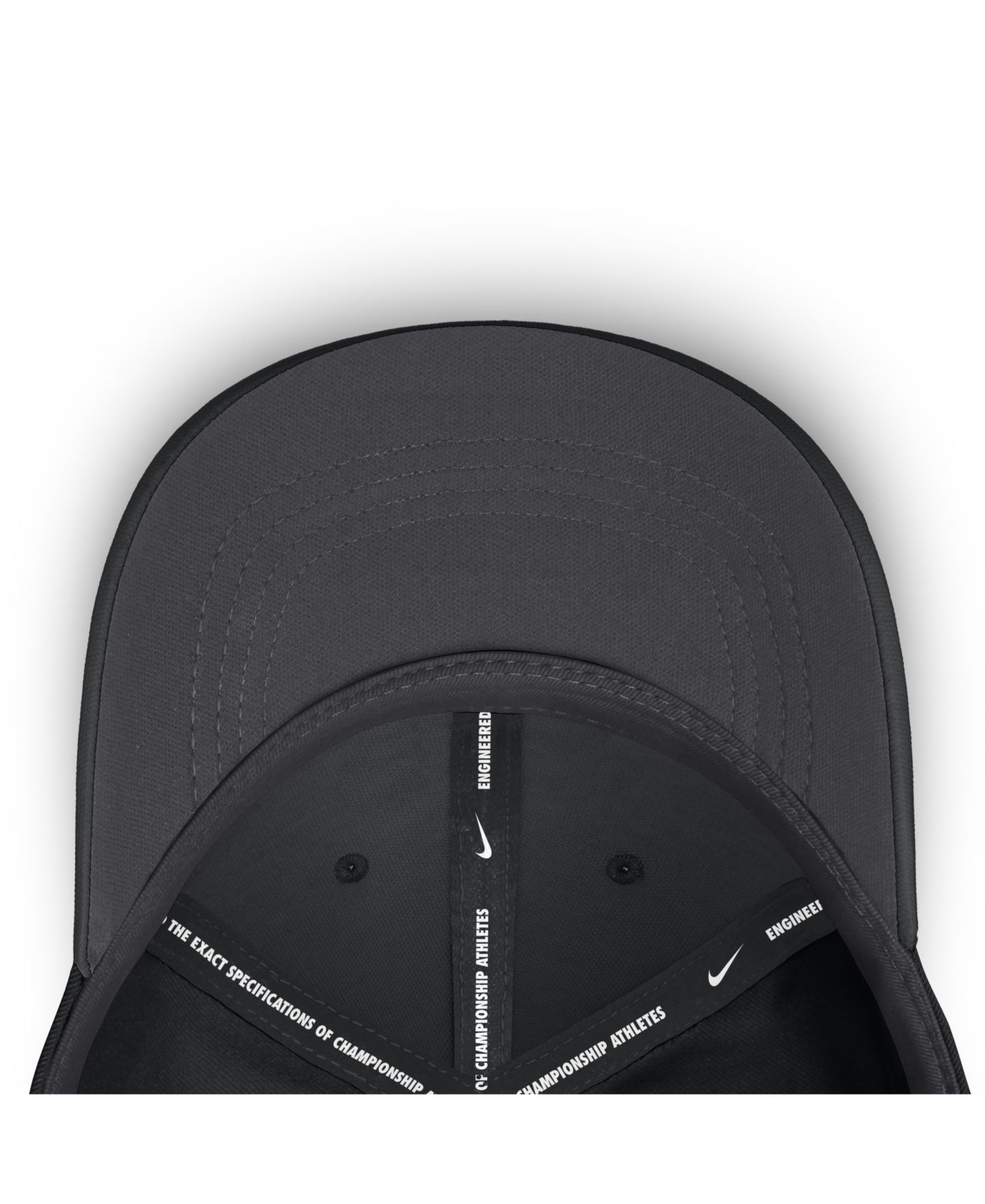 Мужской головной убор Nike Black Iowa Hawkeyes Gameday Aerobill Swooshflex Dri-FIT Hat — фото 5