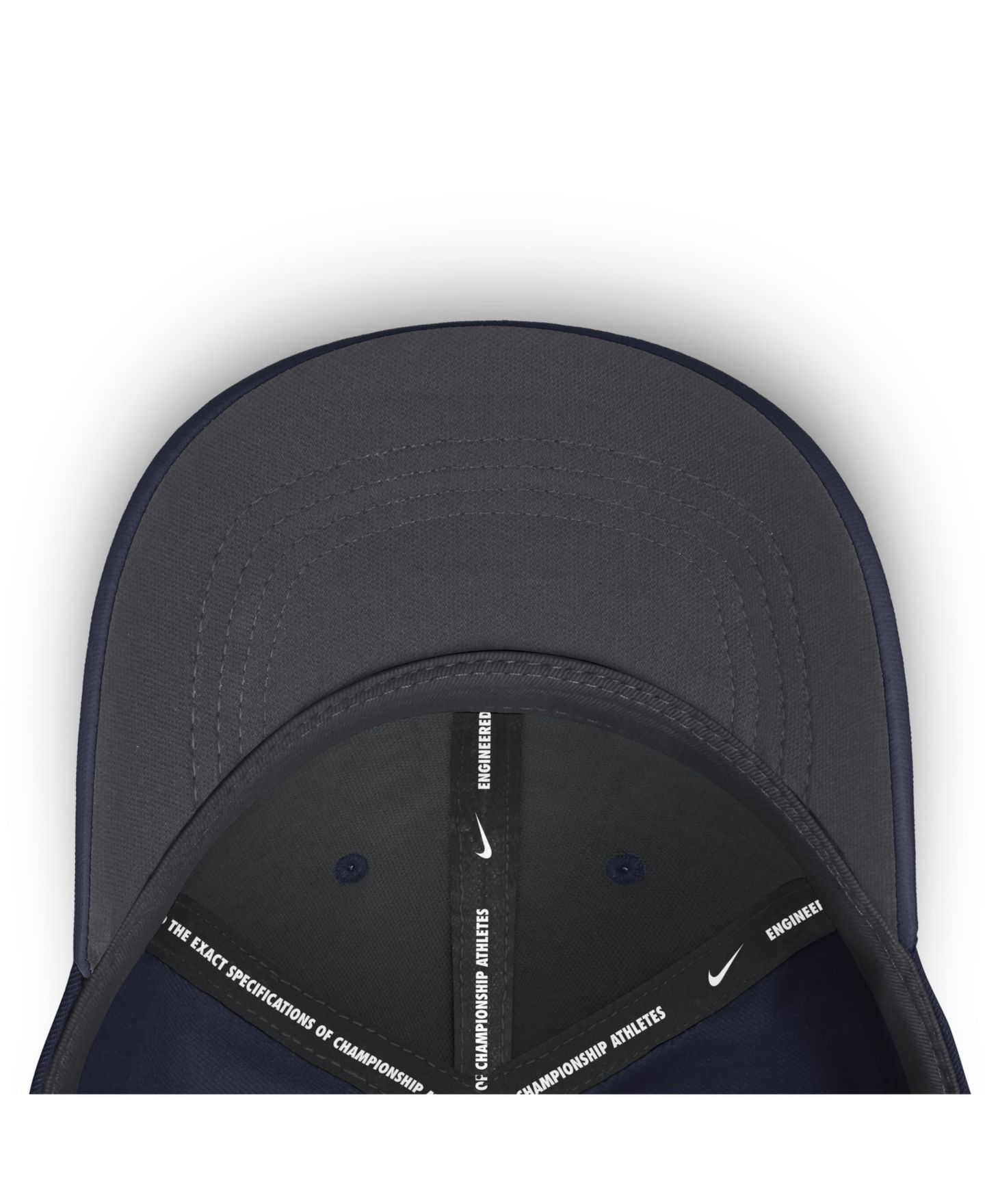 Мужской головной убор Nike Navy Auburn Tigers Gameday Aerobill Swooshflex Dri-FIT Hat — фото 5