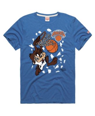 Men's and Women's Royal New York Knicks x Space Jam Tri-Blend T-Shirt