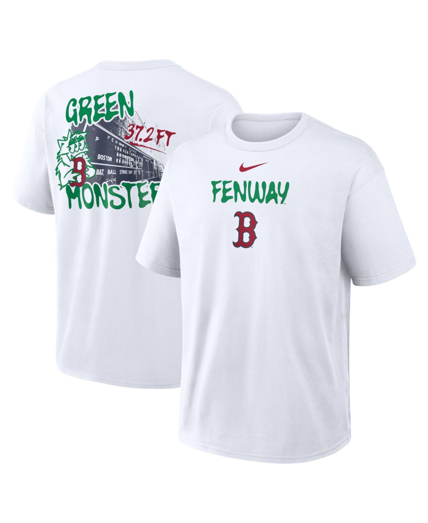 Мужская футболка Nike White Boston Red Sox Green Monster Local Max90 — фото 1