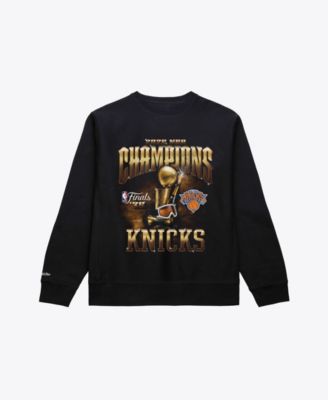 Men's Black New York Knicks 2026 NBA Finals Champions Crewneck Sweatshirt
