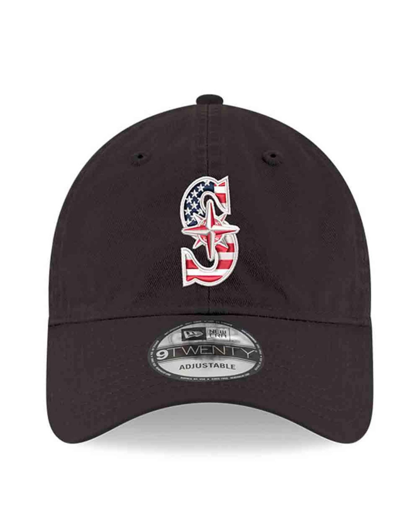 Мужская кепка New Era Black Seattle Mariners America 250 9TWENTY Adjustable Hat — фото 2