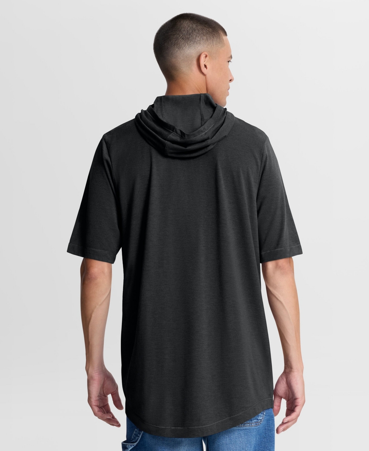 Nike Men's Black Baltimore Orioles Arched Wordmark Tri-Blend Hooded T-Shirt