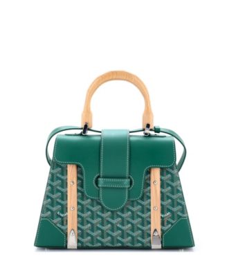 PM Saigon Top Handle Bag Coated Canvas with Leather